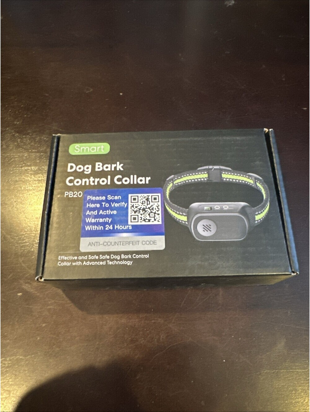 Smart Dog Bark Control Collar PB20 New Black